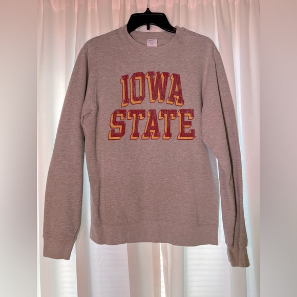 Gray Iowa State Crew Sweatshirt - Picture 1 of 3